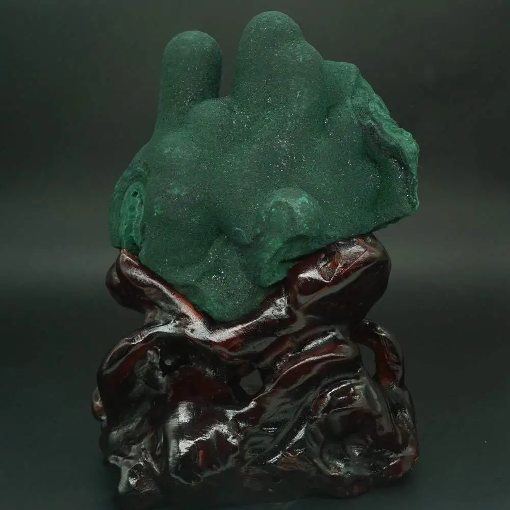 

4.6" 100% Natural Green MALACHITE Freeform Polished CRYSTAL Gemstone Minerals