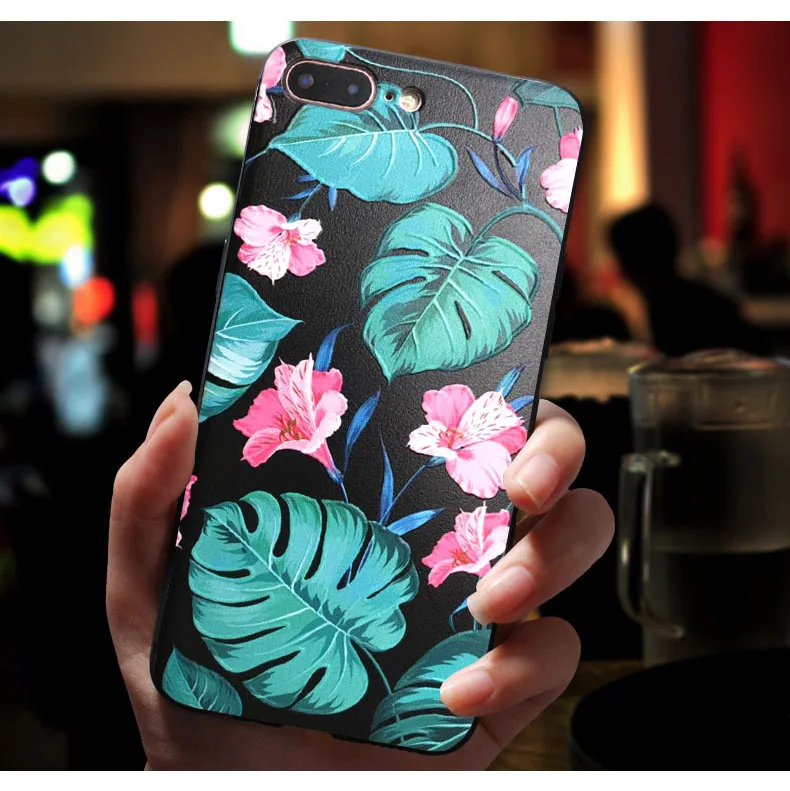 Чехол с тисненым цветком для Huawei P40 Lite чехол телефона Мягкая силиконовая задняя