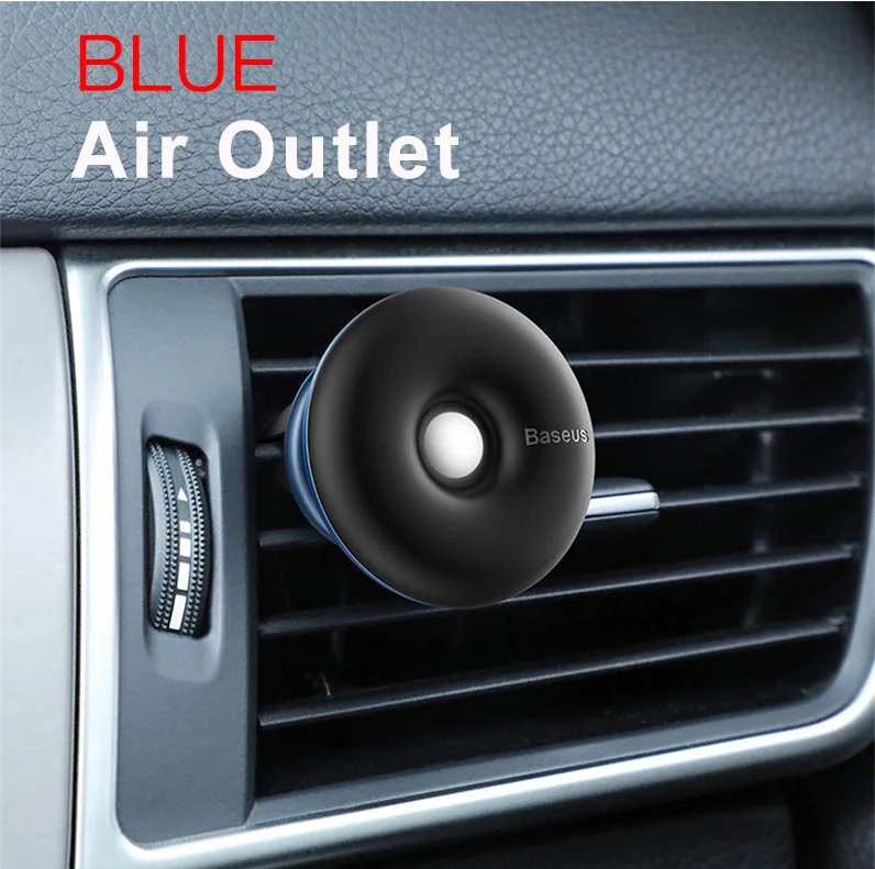Blue Air Vent Автомобильный держатель Baseus для мобильного телефона на 360 градусов, автомобильный держатель для iPhone X 7 samsung, магнитный держатель для телефона - Цвет: Blue Air Vent