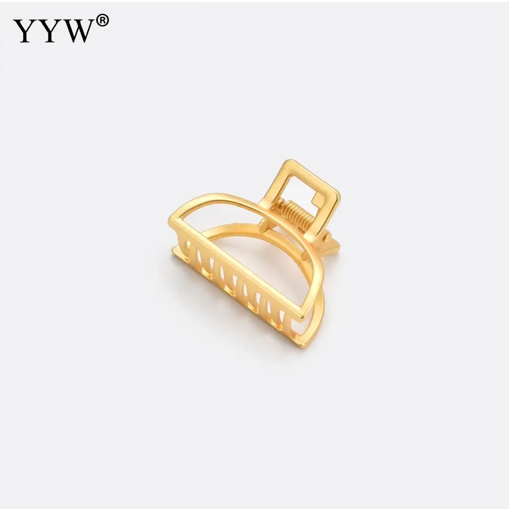 Hair Claw Rose Gold Color Clips Make Up Geometric Large Size Hairpin Girls Accessories Hairclip New Women | Украшения и