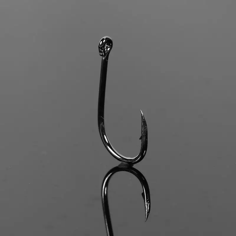 100 шт./кор. с высоким содержанием углерода Сталь рыбы Крючки колючие рыболовные