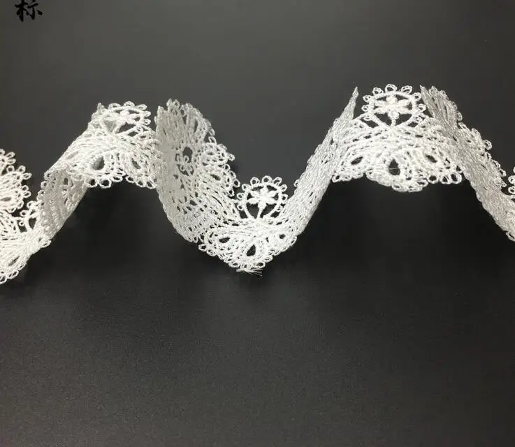 Горячая Распродажа 2 ярда ширина 6 см белая отделка сделай сам цветочный дизайн