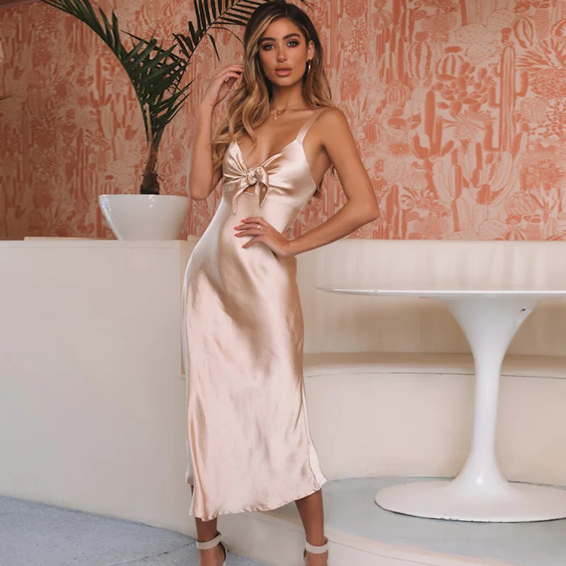 Новинка 2019 г. пикантные Спагетти ремень без рукавов для женщин бандавечерние