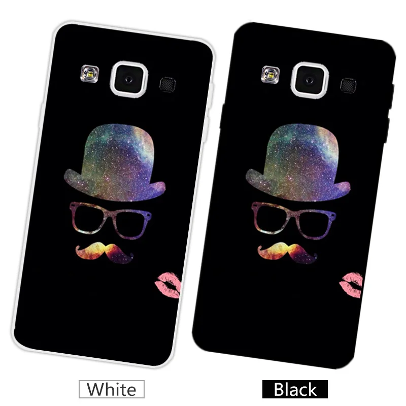 For Samsung Galaxy A5 A500 A500F A5000 Luxury Phone Case Soft Silicon Black Back Matte Cover for Samsung A5 Funny Cat Capa - Цвет: 01