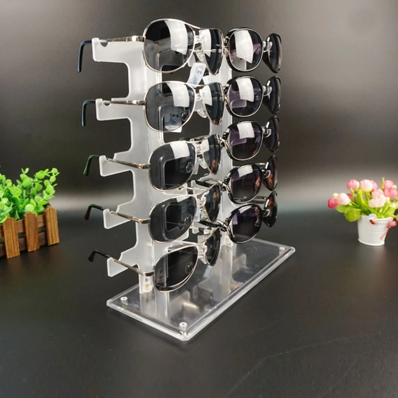 10 пар новых прозрачных двухрядных держателей для очков|display stand|glasses holder displaysunglasses