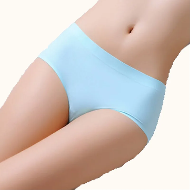 

3PCS High Quality Women's Seamless Panty Solid Ultra thin briefs Underwear sleep Sexy low-Rise soft Briefs Lingerie underpants