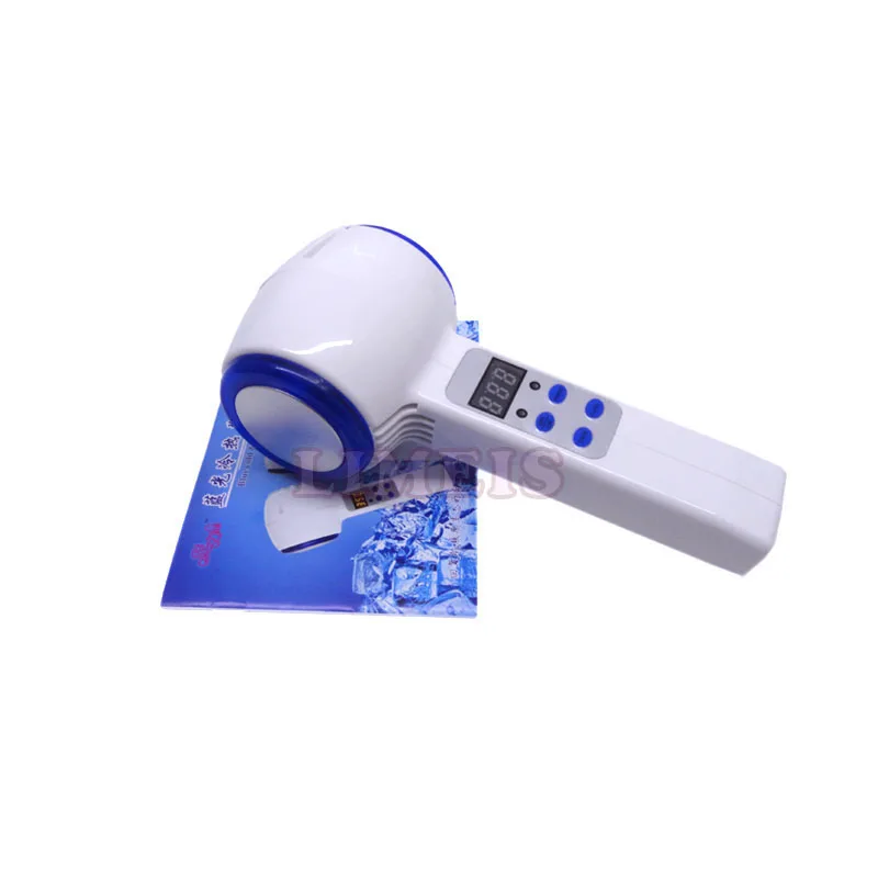 Синий светодиодный Горячий Холодный молот охлаждающий и нагревающий массажер