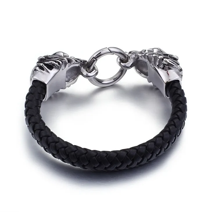 Байкерский браслет из нержавеющей стали мужские ювелирные изделия крутые панк
