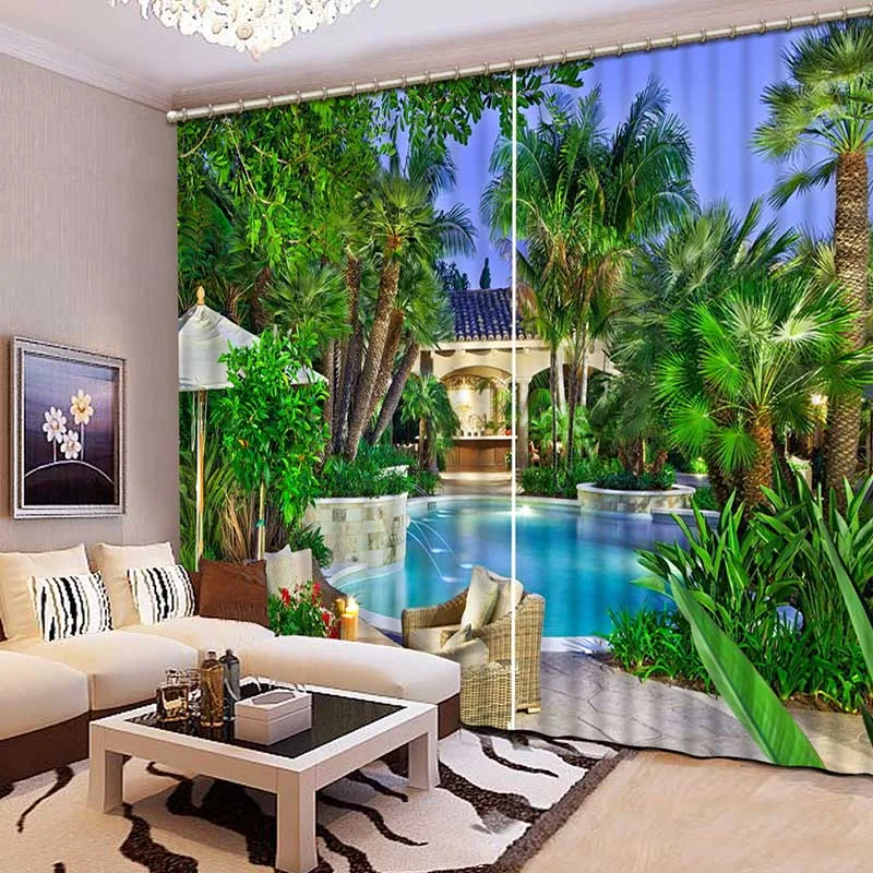High Quality 3D Printing Curtains Beautiful variety of Lifelike Scenery Bedroom Living Room CL-167 | Дом и сад