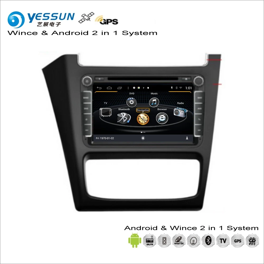 YESSUN для Volkswagen VW FOX~-Автомобильный Android мультимедийный радио CD dvd-плеер gps Navi Карта Навигация Аудио Видео Стерео