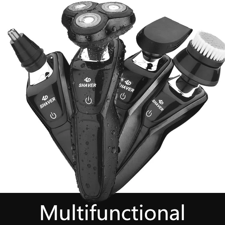 Новое издание, электробритва, мужская, моющаяся, USB, перезаряжаемая, 3 лезвия, умное управление, бритва, машинка для бороды