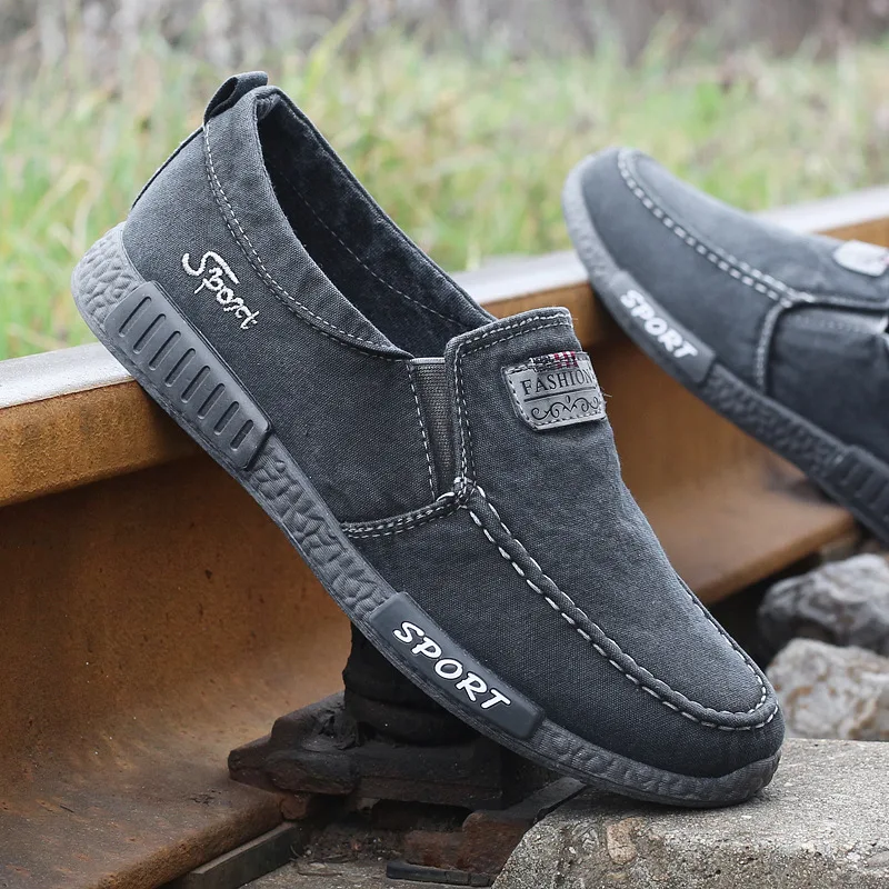 New Autumn Comfortable Breathable Men Flats Shoes Walking Light Summer Style Canvas Casual Outdoor | Обувь