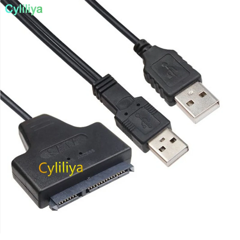 От DHL или EMS 50pcs USB 2 0 к SATA 7 + 15 Pin 22 контактный адаптер для 5 &quotHDD жесткого диска