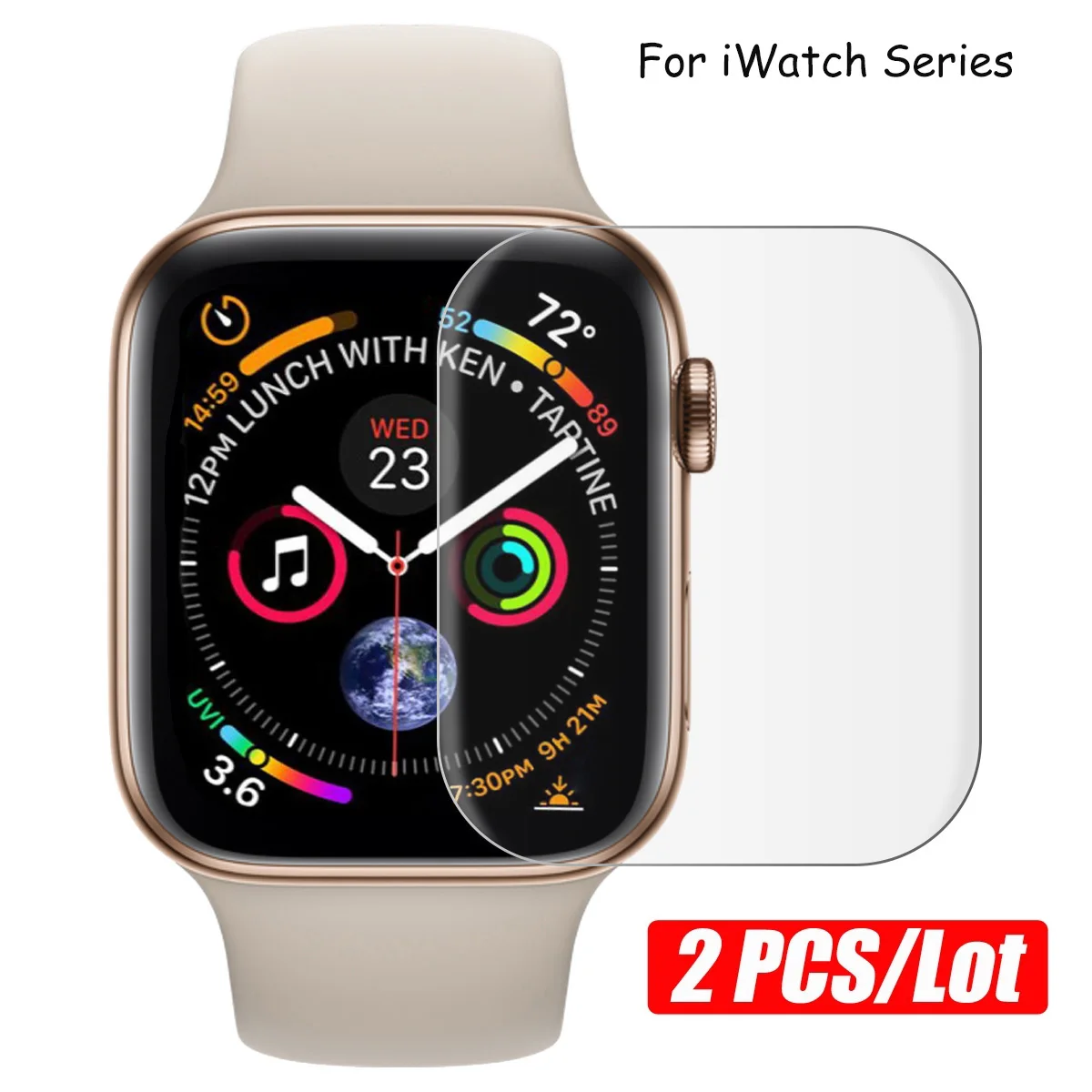 2 шт./лот 2.5D 9H закаленное стекло для iWatch 38 мм 42 мм 40 мм 44 мм Защитная пленка для Apple Watch Series 1 2 3 4