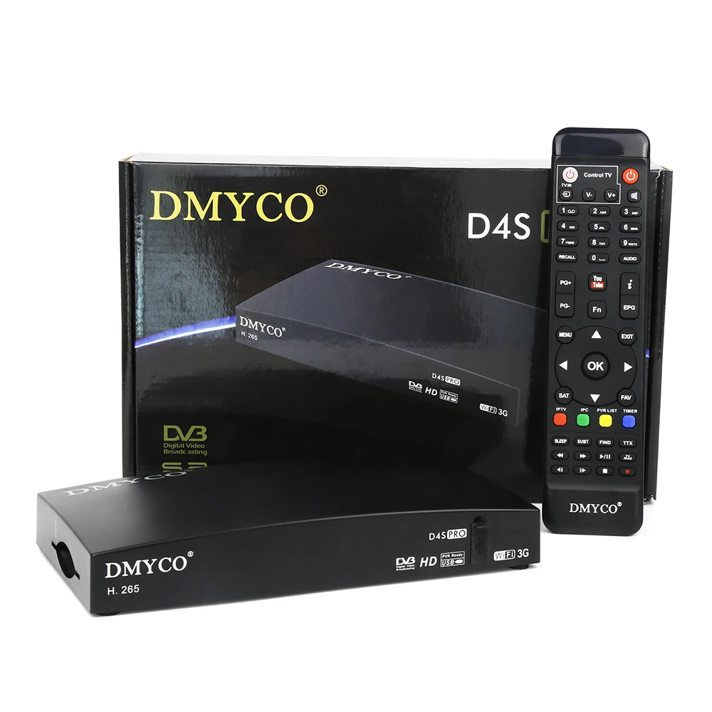 D4S PRO DVB-S2 спутниковый ресивер Поддержка YouTube Biss ключ D4Spro тв тюнер с USB WIFI и 1 год