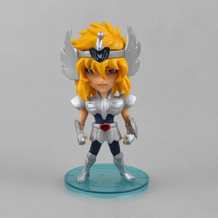 HKXZM Аниме Фигурка 10 см 5 шт./компл. Saint Seiya Ikki Shiryu Hyoga Сейя Сюн ПВХ Фигурки Модель