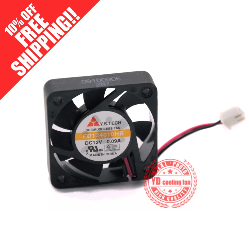 НОВЫЙ Y.S.TECH FD124010HB 4010 12V 0.09A 4 см вентилятор охлаждения с двойным шарикоподшипником