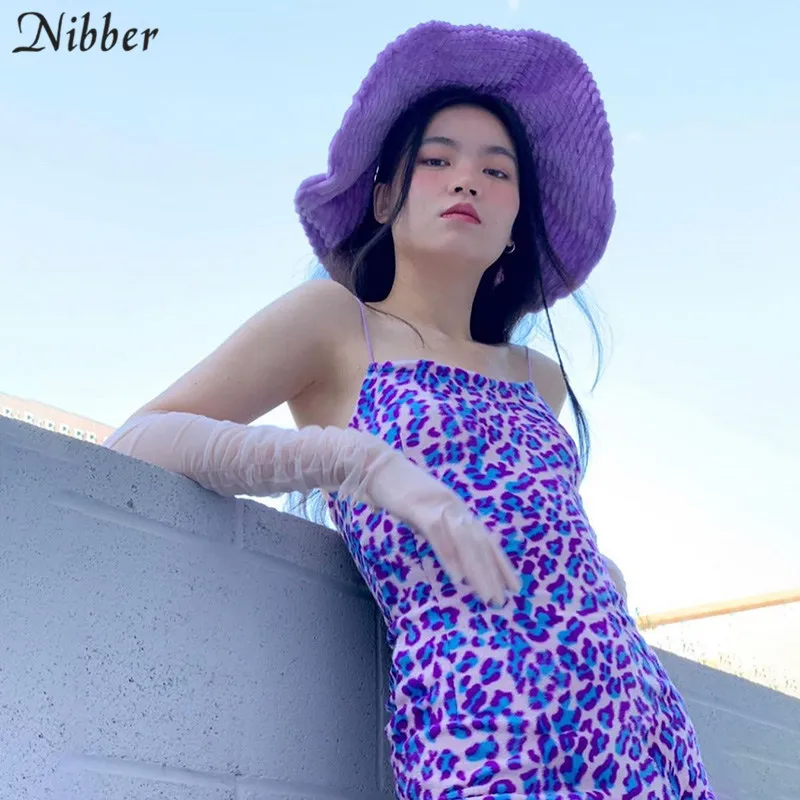 Фиолетовый Nibber Harajuku базовое облегающее мини-платье womens2019осеннее популярное леопардовое узкое уличное повседневное вечернее короткое платье mujer - Цвет: Фиолетовый