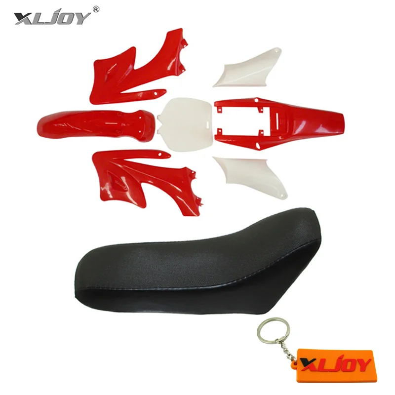 XLJOY пластик крыло обтекатель наборы 7 шт.+ пена сиденье для китайского 2 такта 47cc 49cc мотоцикл Apollo Orion мини Байк дети Minimoto