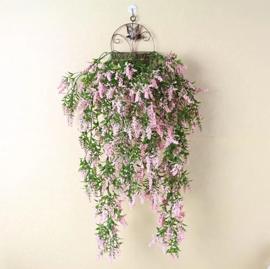 Искусственный цветок лаванды на стену 2 шт.|garland vine|ivy garlandartificial lavender |