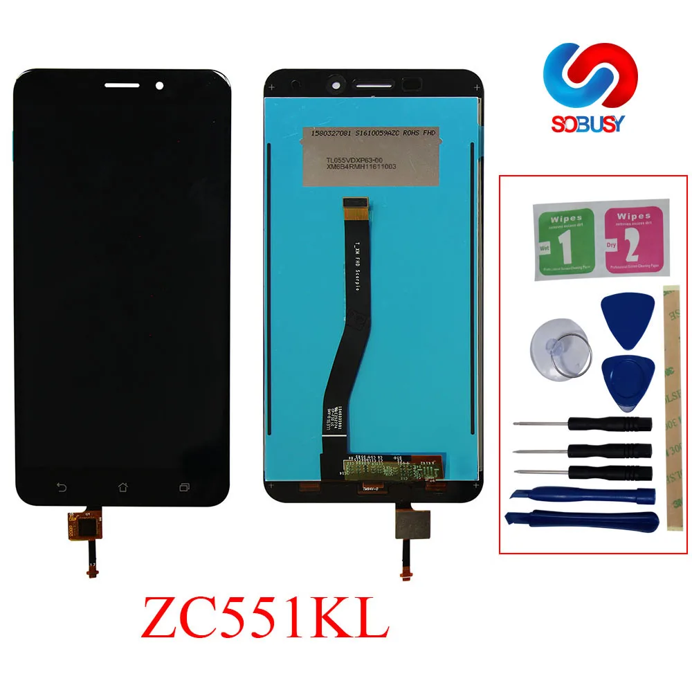 5 &quotтелефон Ремонт LCD для ASUS Zenfone 3 Laser ZC551KL Z01BD ЖК дисплей сенсорный экран панель