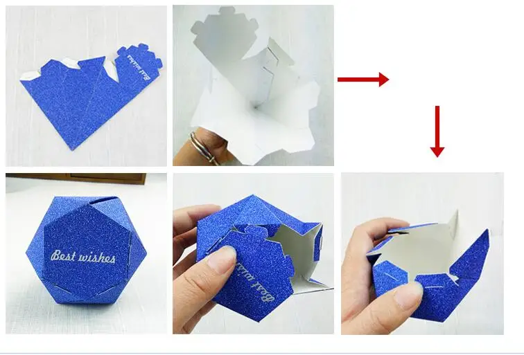 2017 блестящие алмазные украшения Свадебная коробка для конфет 100 шт. дня рождения