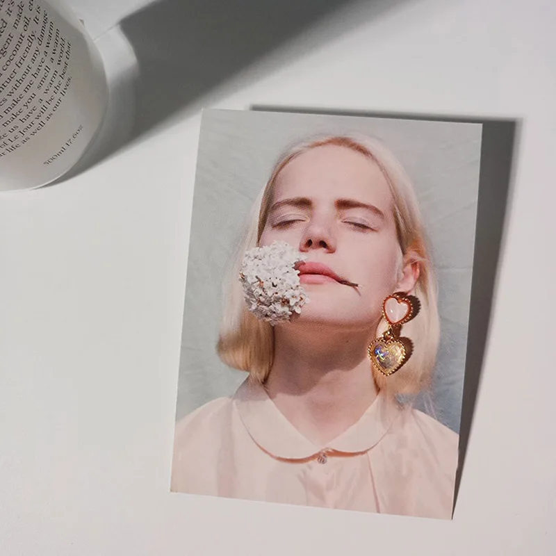 Женские милые висячие серьги с двойным сердцем винтажные романтические подвески