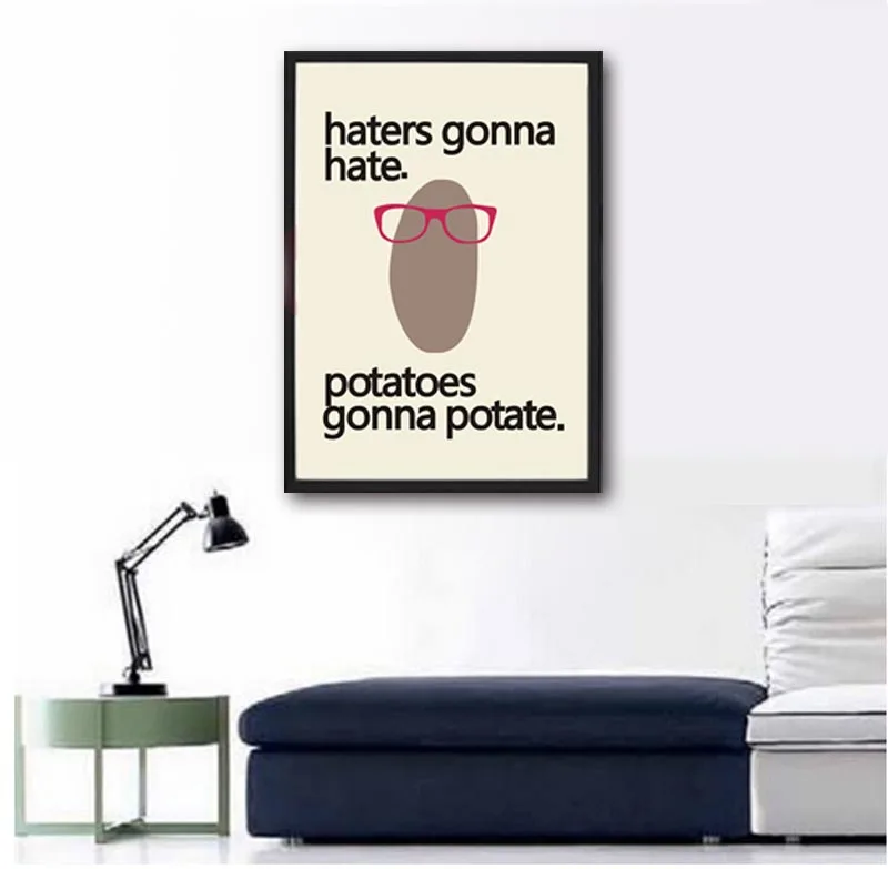 Размер A3 картофель холст Художественная печать живопись для бара декор Прямая