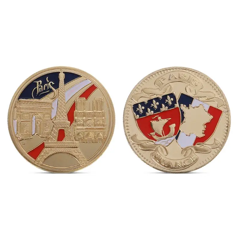 Commemorative Coin Paris Tower Building Collection Arts Gifts BTC Bitcoin Alloy | Спорт и развлечения