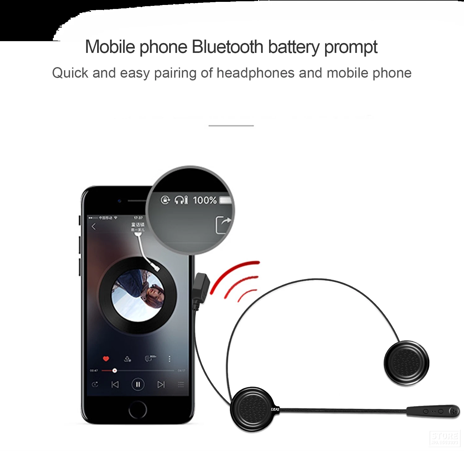 Ejeas E1 наушники мотоциклетные Bluetooth наушники беспроводные Moto шлем Bluetooth наушники с микрофоном Спортивная музыка Cascos гарнитура
