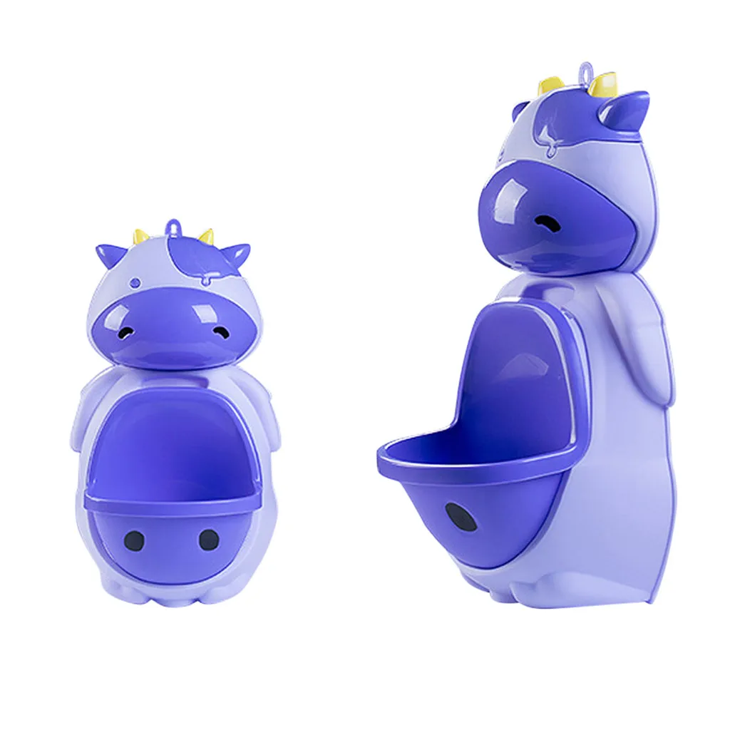 Purple Горшок для мальчика, тренировочный Писсуар для ребенка, писсуар, тренировочный МОЧ, аксессуары для ванной комнаты, Детская подставка, вертикальный писсуар для мальчиков, писсуар - Цвет: Purple