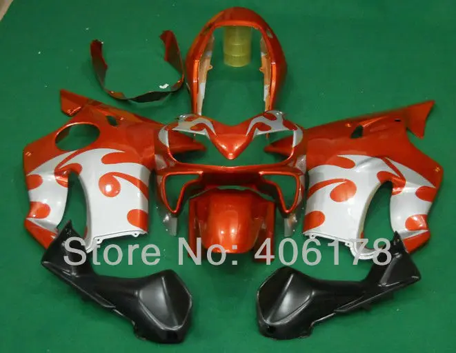 

For Honda CBR600 F4i 2004-2007 04-07 Orange Silver White Cheap Motorcycle Fairing Kits (Injection Molding)