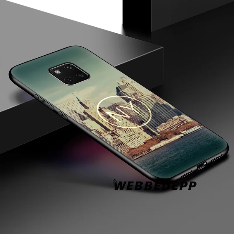 WEBBEDEPP New York City Soft Silicone Case for Huawei Honor Mate 20 10 8X 8C 8 6A 7A 7X 7C Lite Pro TPU |