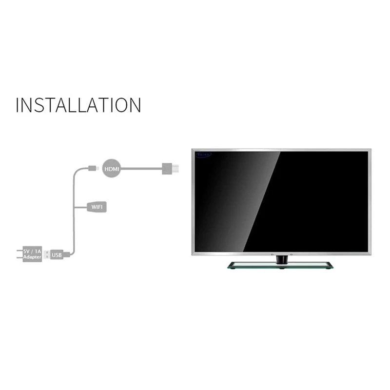 Адаптер Miracast 2,4G wifi дисплей ключ ТВ-приемник палка 4 K Airplay мульти ТВ тюнер для iOS Android Mac беспроводной Mirascreen