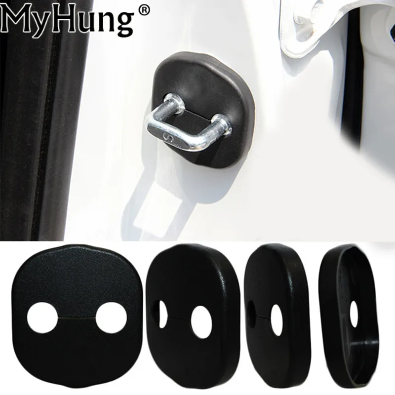 Автомобильная отделка дверного замка чехол Дверные замки Защитная крышка двери