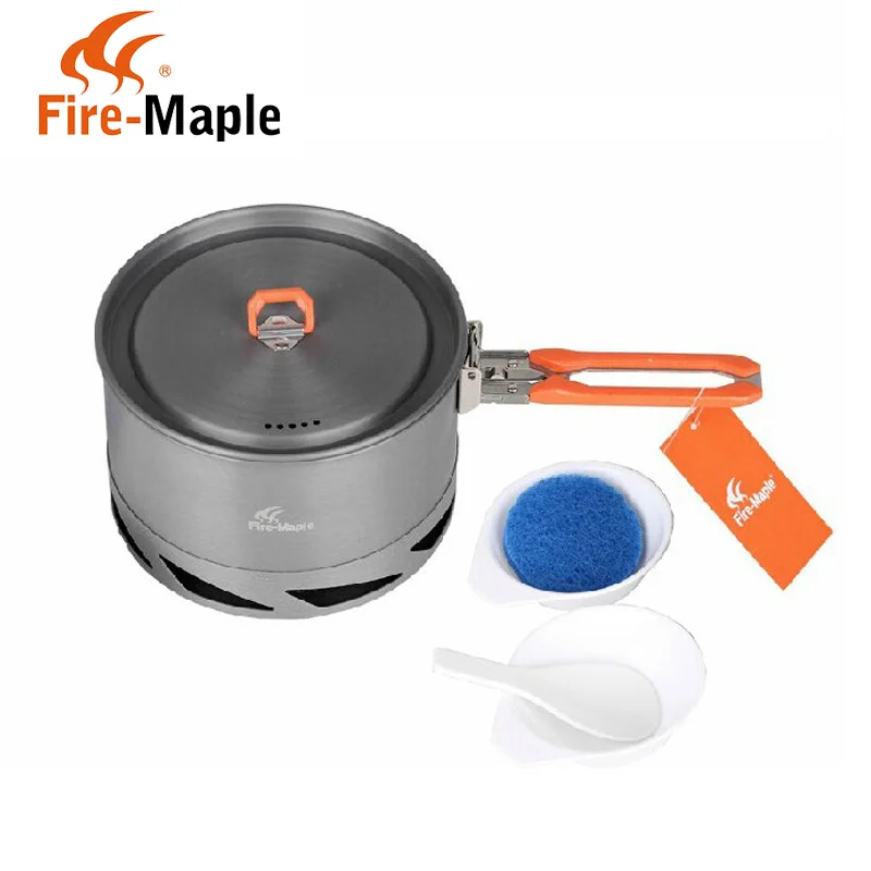 Fire Maple K2 Energy-gather 1-2 People Use 1.5L Outdoor Camping or Picnic Portable Pot with 2 Bottles and Cleaning Cloth | Спорт и