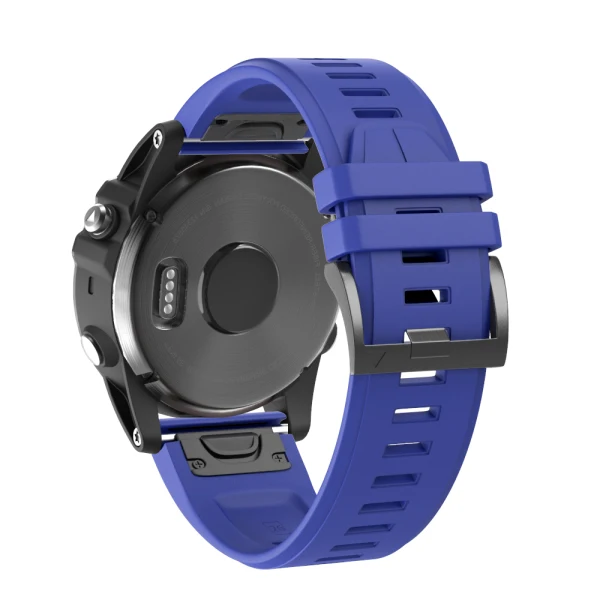 Deep blue Быстроразъемный силиконовый ремешок для Garmin Forerunner 935/945 Fenix 5/5 plus/Approach S60/instinct/MARQ - Цвет ремешка: Deep blue
