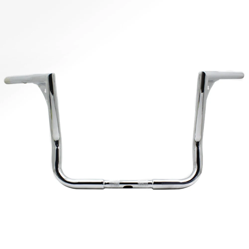 Chrome Руль мотоцикла Riser 1,2" 12" вешалки APE Bars Bagger рули для Harley Touring Dressers Street Electra Glide 82 - Цвет: Chrome