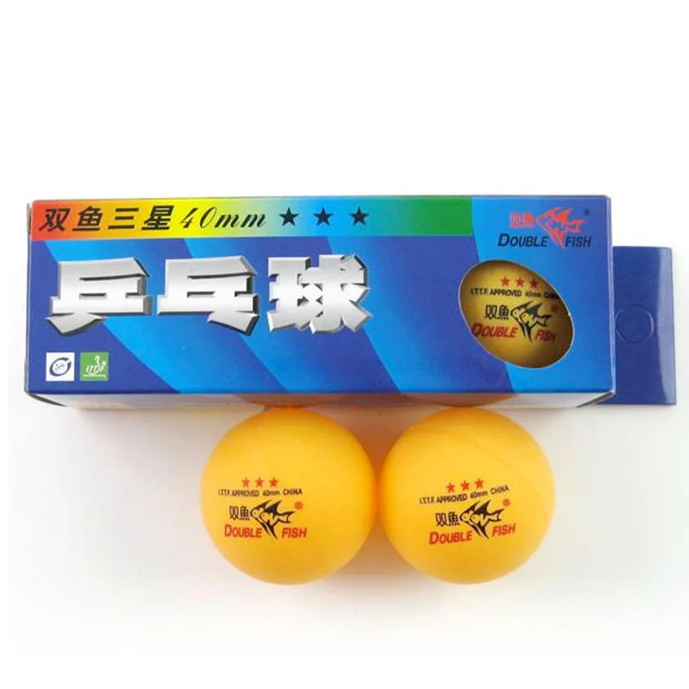 Original 30 pieces / 10 boxes Double Fish 3-star (3star 3 star) 40mm table tennis balls ping pong | Спорт и развлечения