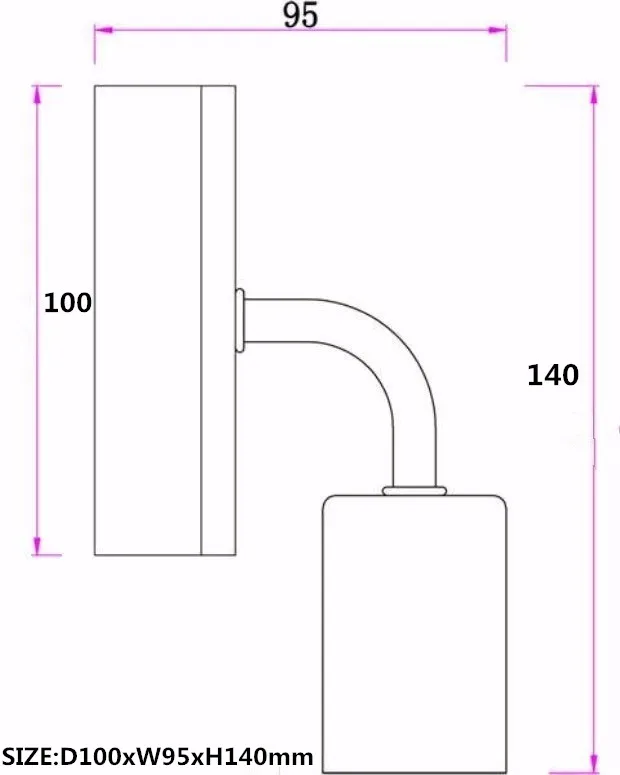 E27 железные маленькие зеркальные светильники американские настенные