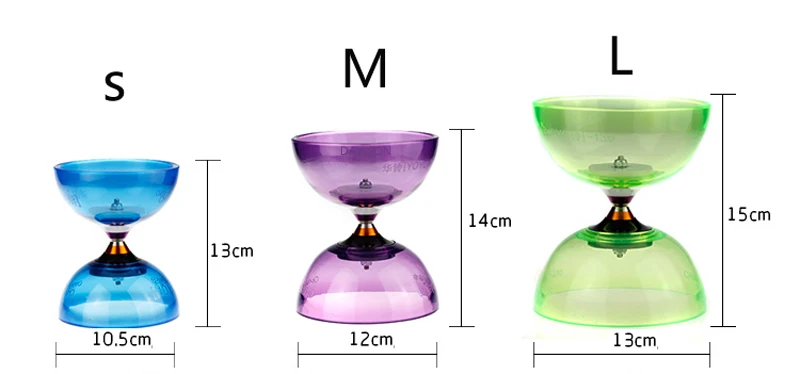 YOYO 5 Diabolo набор подшипников в упаковке: палочки/струнная сумка/запасные струны/S#(105*130 мм) 6 цветов на выбор, китайский Kongzhu