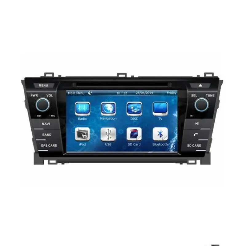 

7-дюймовый автомобильный dvd-плеер с GPS (опционально), аудио Радио стерео, USB/SD, AUX, BT/TV, Автомобильный мультимедийный головной убор для TOYOTA COROLLA ...