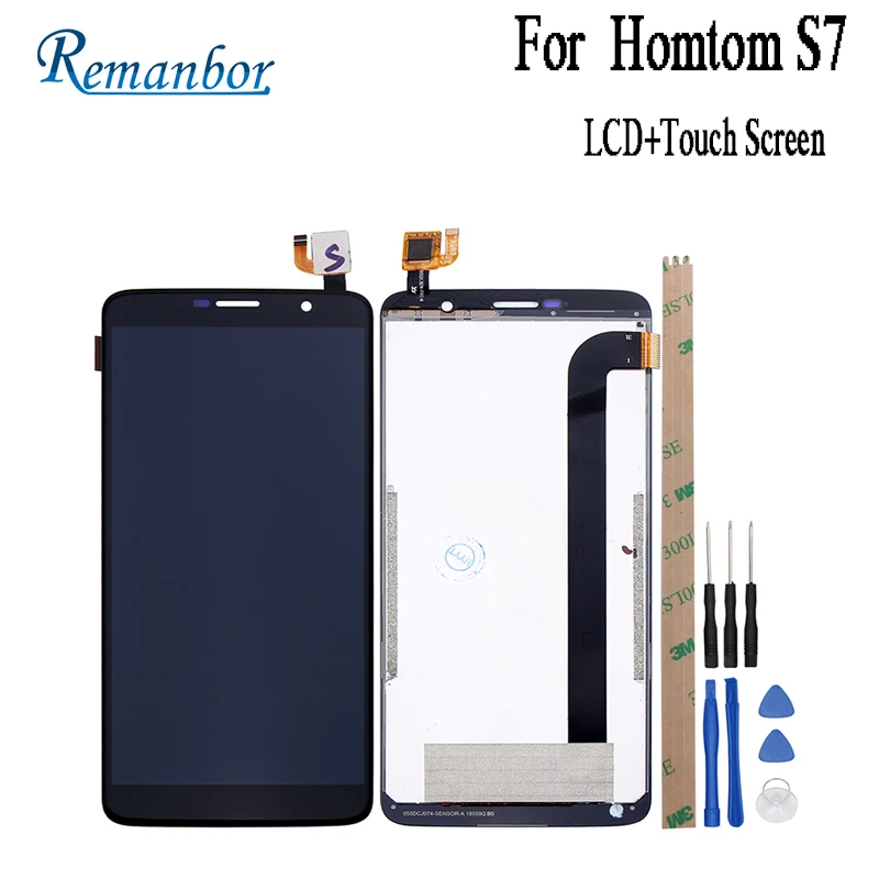 Remanbor для HOMTOM S7 ЖК-дисплей Дисплей и Сенсорный экран 5 дюйма сборки ремонт Запчасти