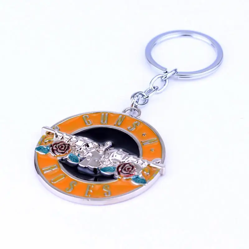 Мода музыкальная группа НРГ Пистолеты n' Roses брелок металлический Брелоки для