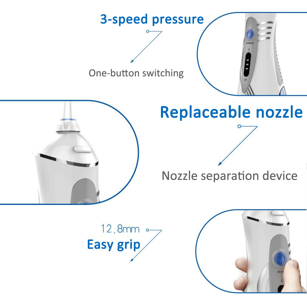 Waterpulse V400P Oral Irrigator Electric Rechargeable Portable Dental Teeth Cleaning Floss Water Jet | Бытовая техника