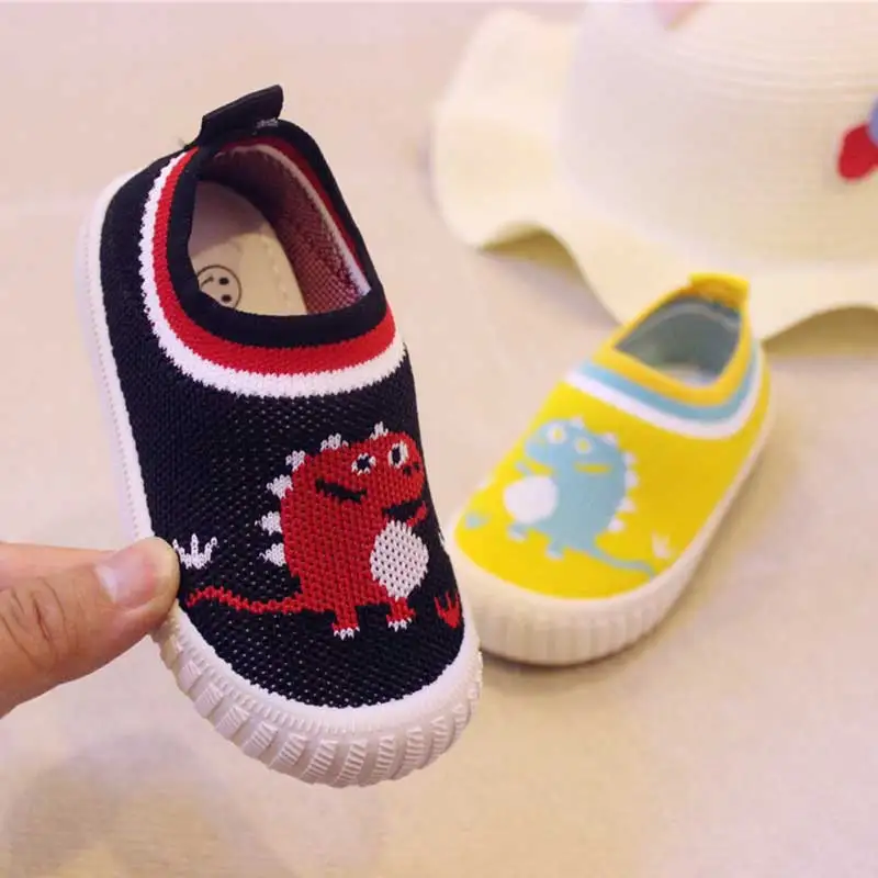 2019 г. Осенняя парусиновая детская повседневная обувь с рисунком животных черная