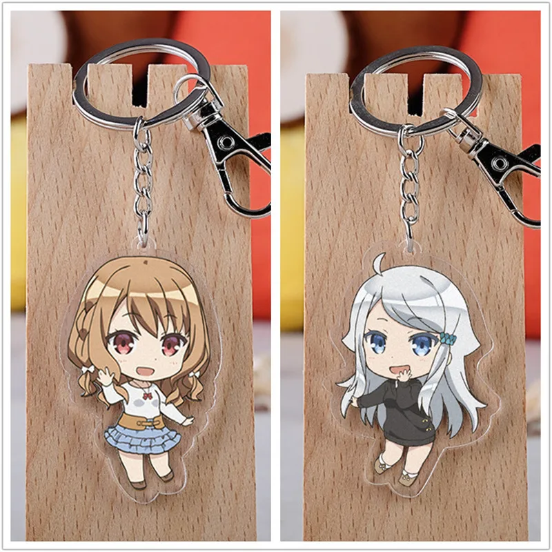 

10 шт./лот аниме A Sister's все, что вам нужно, акриловый брелок, игрушечная фигурка, кулон в виде сумки Кани Nayuta, двусторонний брелок, подарки