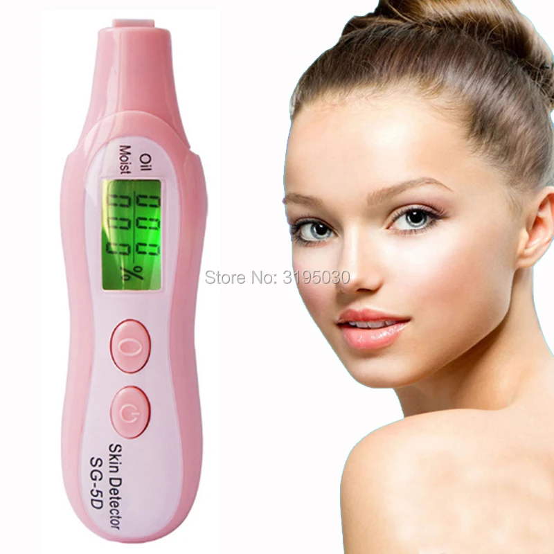 HiBeauty портативный ЖК Цифровая влажность кожи масло для лица детектор воды тестер анализатор уход за кожей Инструменты