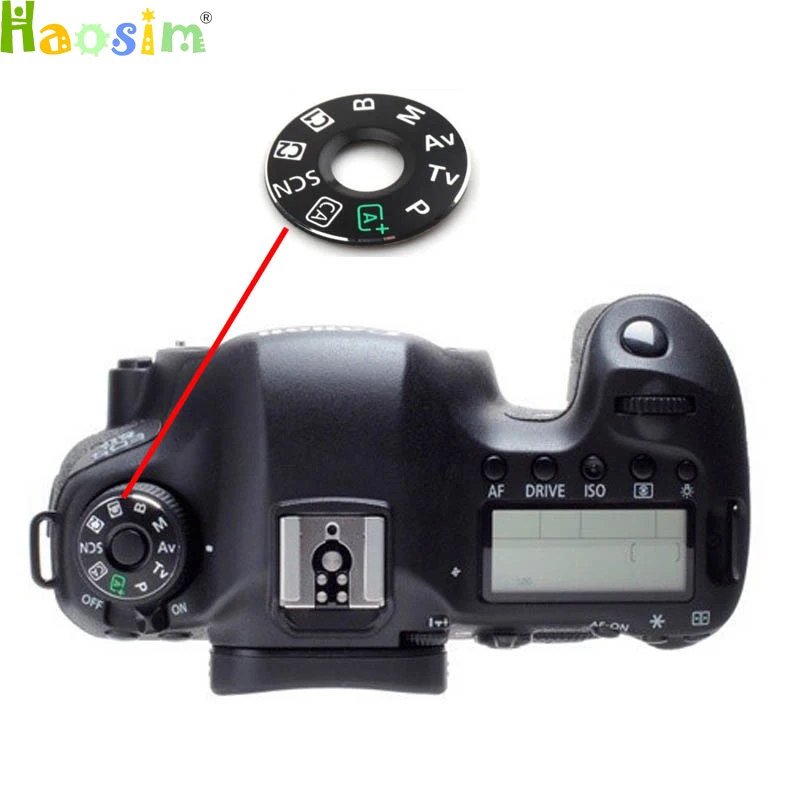 10 шт. для Canon 5D2 5D3 5D4 60D 70D 6D 7D 80D 600D 700D 7D2 5Ds циферблат поворотный круг наклейка
