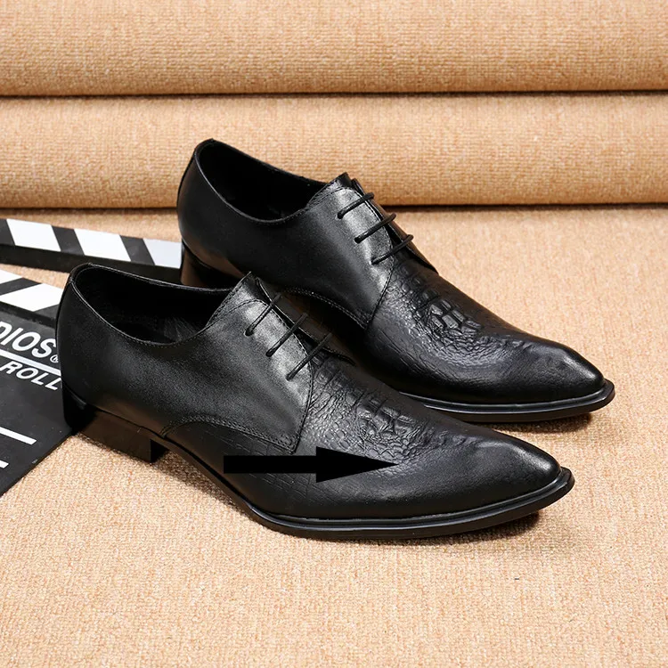 Классические мужские туфли-оксфорды на шнурках из натуральной кожи с острым